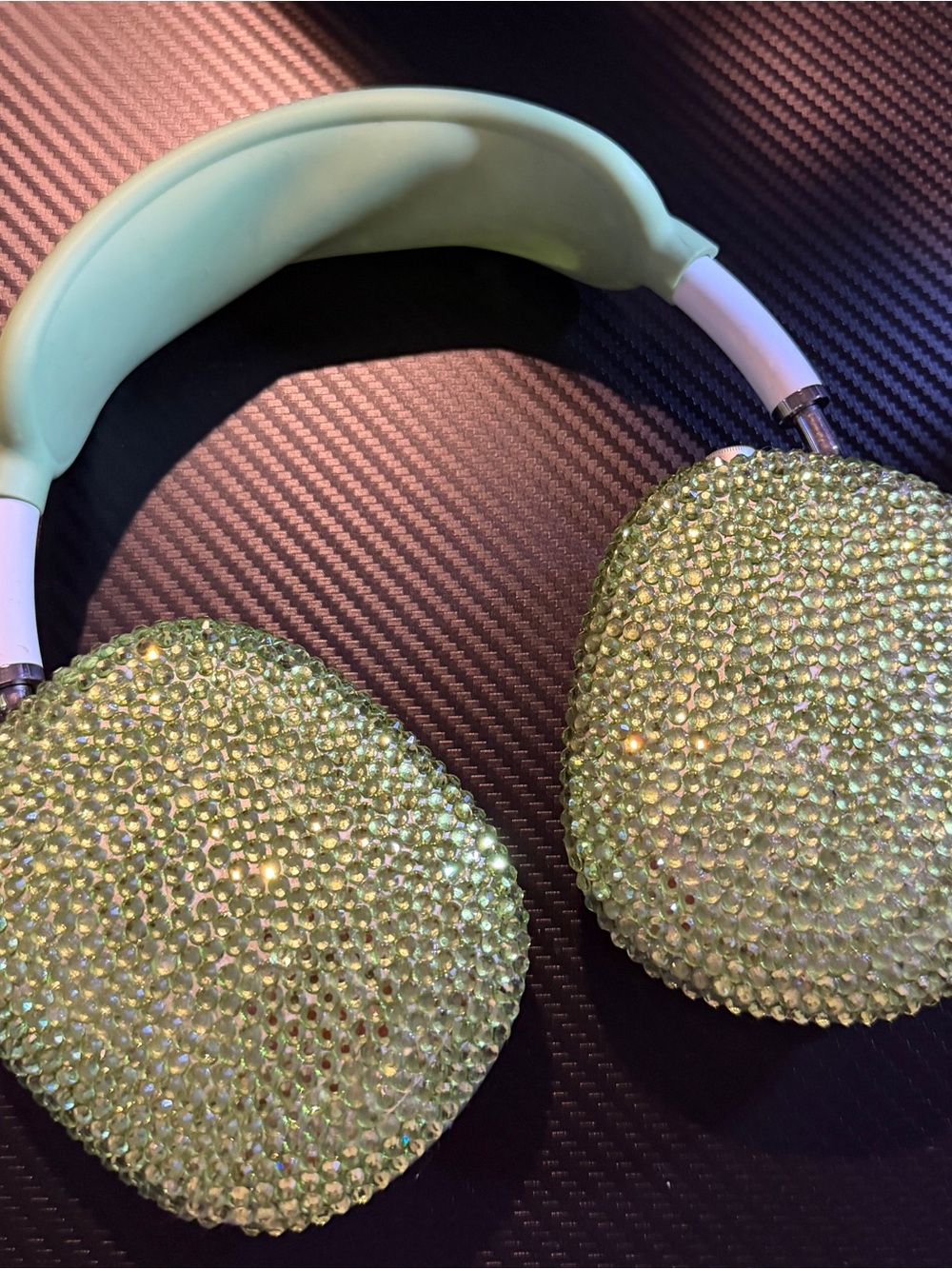 Bedazzled Green AirPods Max Gen 1